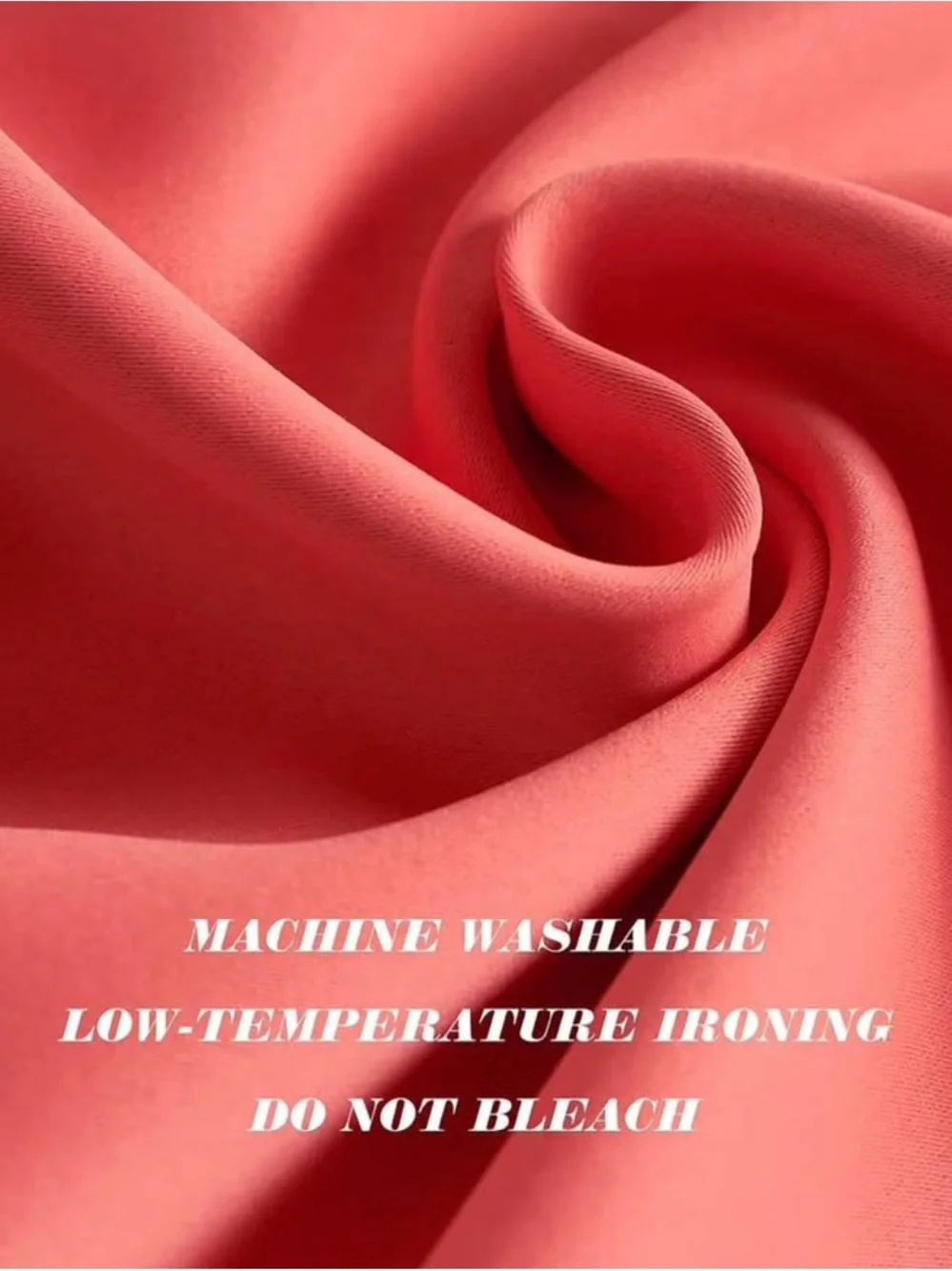 Coral blackout curtains 52 X 84 NEW 2 panels